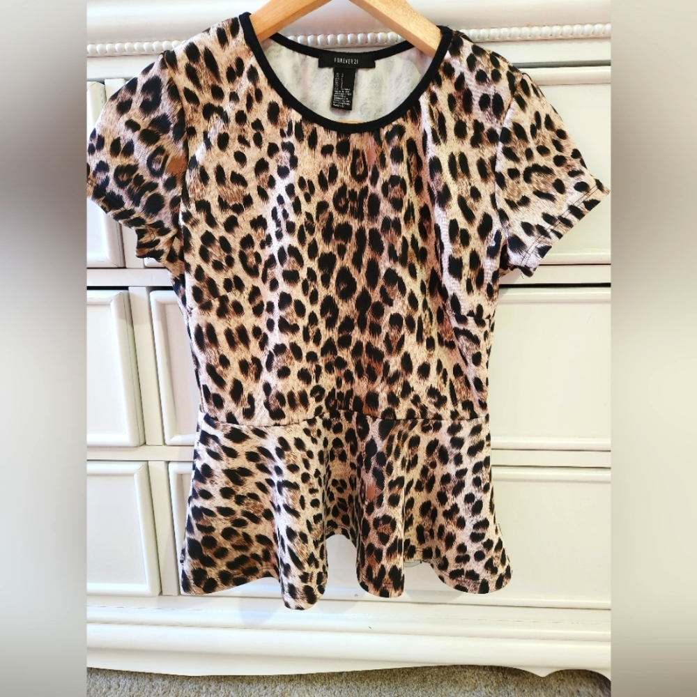 Leopard print blouse